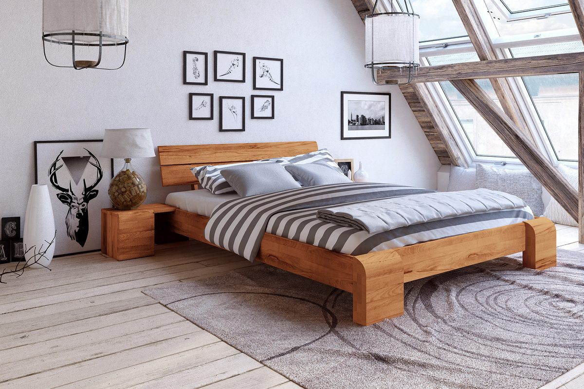 Lits et meubles de chambre en bois massif, pour un vrai lieu de repos