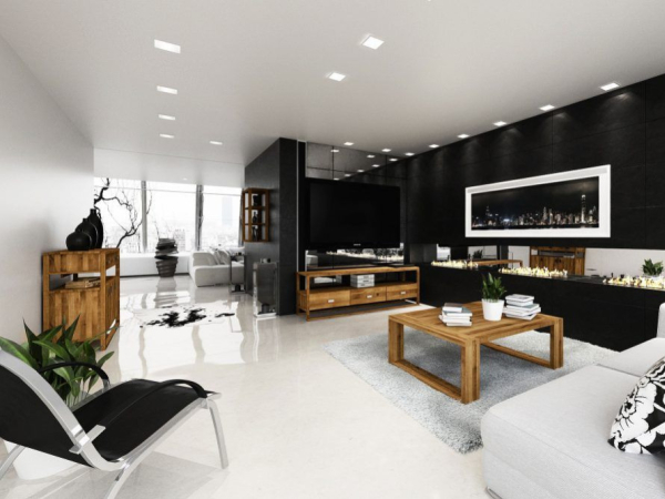 Mobilier en bois moderne pour salon